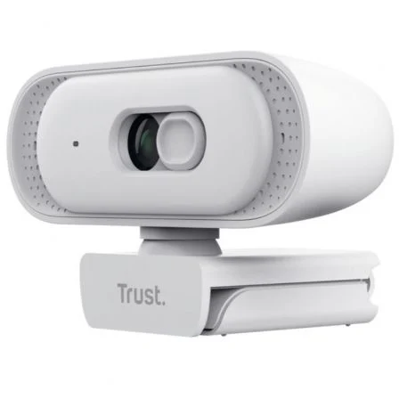 Trust Webcam Tomar 2K QHD 2560x1440 30fps FOV 76° Reducción Ruido Privacidad Blanco